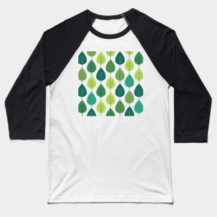 Tree Leaves Baseball T-Shirt